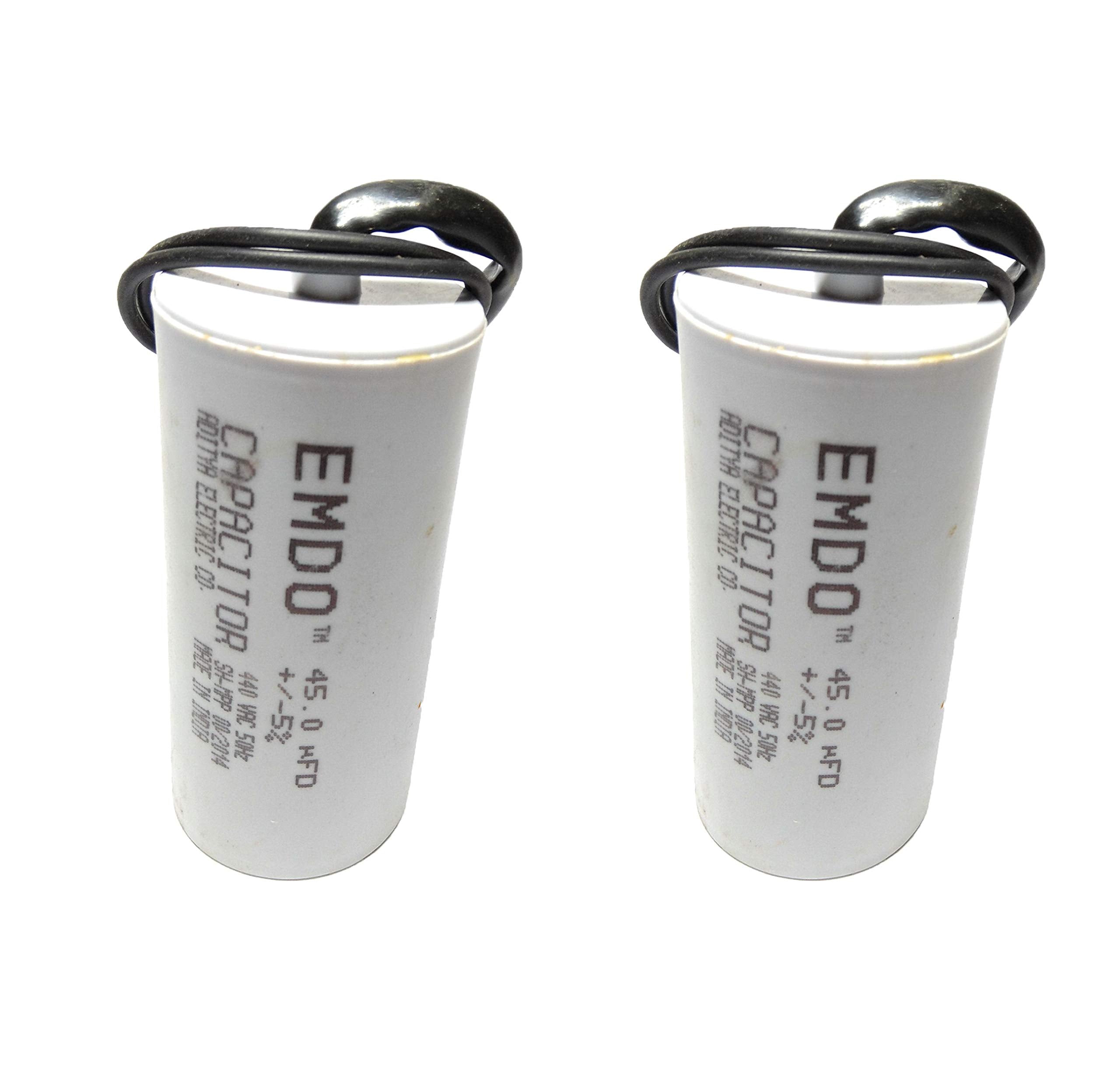 VT - Emdo 12.5MFD Running Capacitor For Motor Run, 440Volt (Off White, Pack of 2)