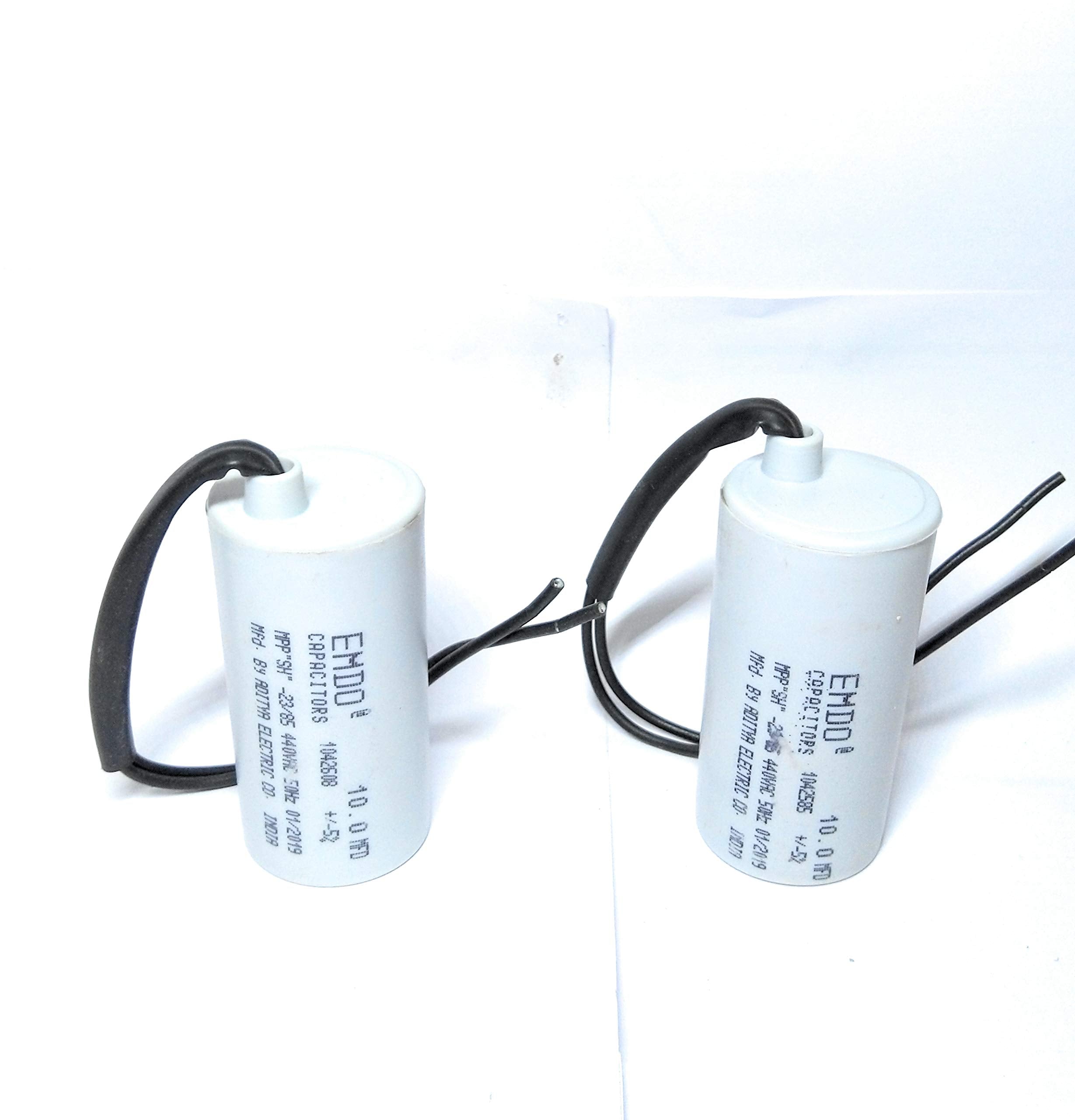 VT - Emdo 12.5MFD Running Capacitor For Motor Run, 440Volt (Off White, Pack of 2)