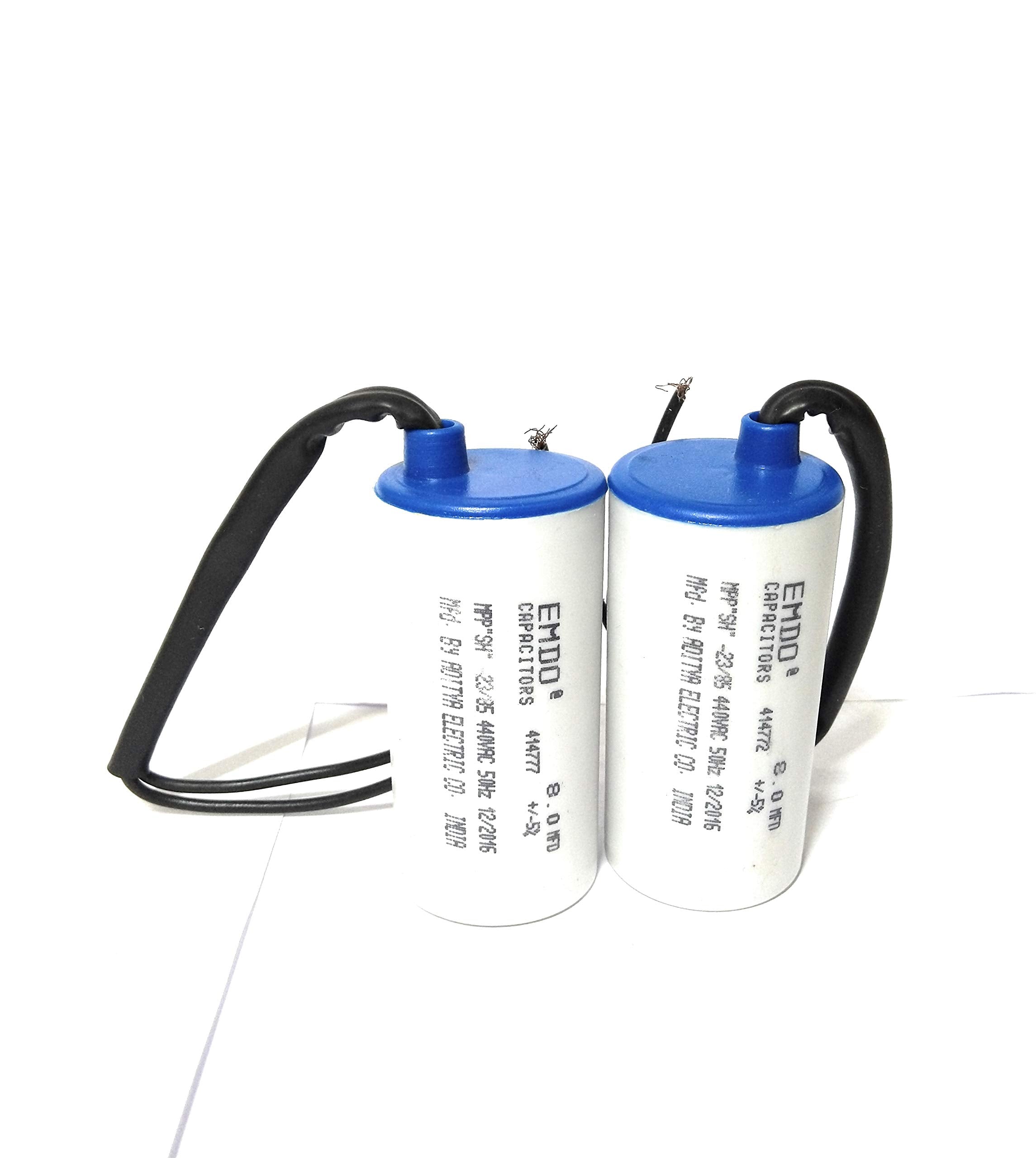 VT - Emdo 12.5MFD Running Capacitor For Motor Run, 440Volt (Off White, Pack of 2)