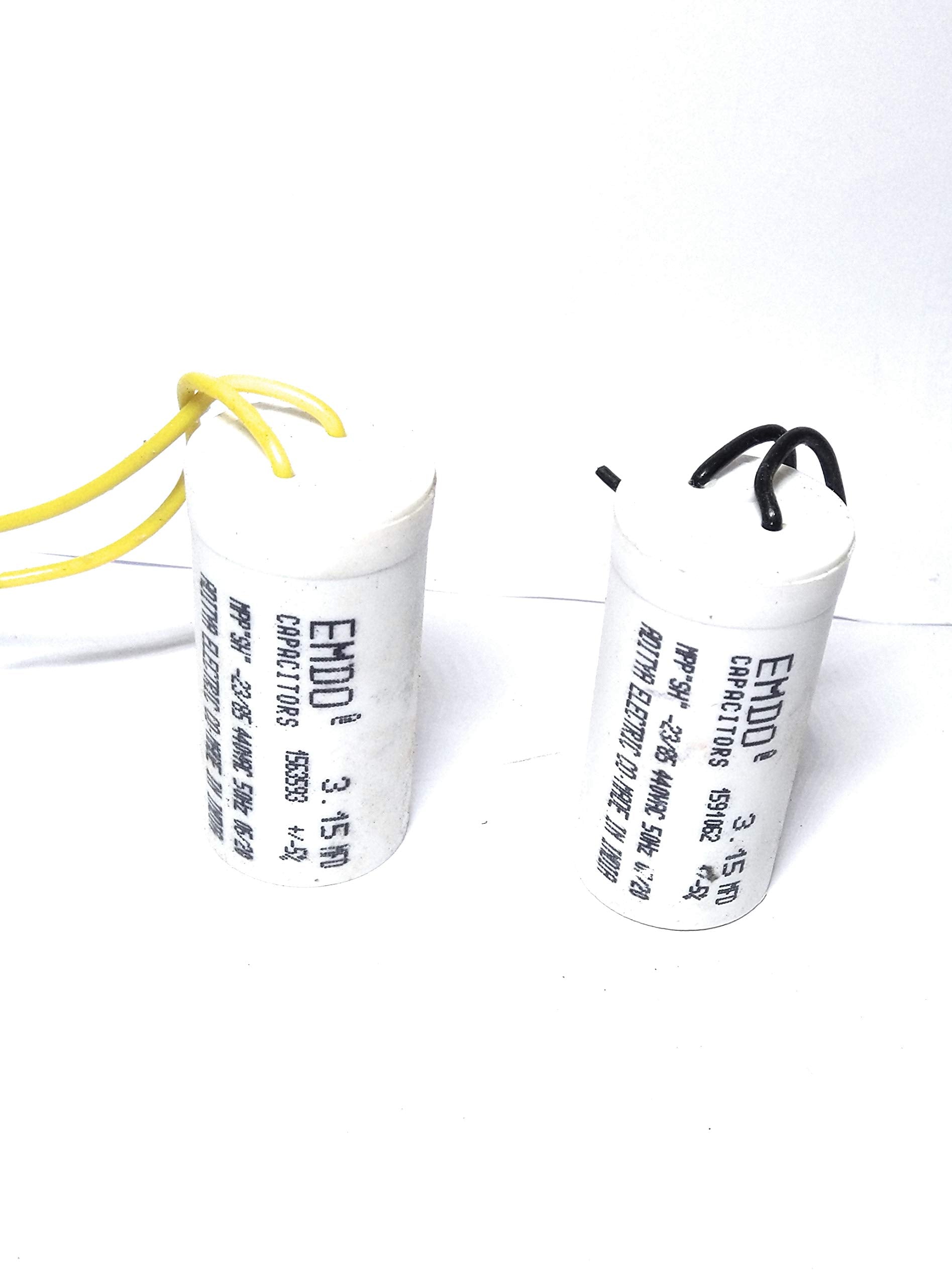 VT - Emdo 12.5MFD Running Capacitor For Motor Run, 440Volt (Off White, Pack of 2)