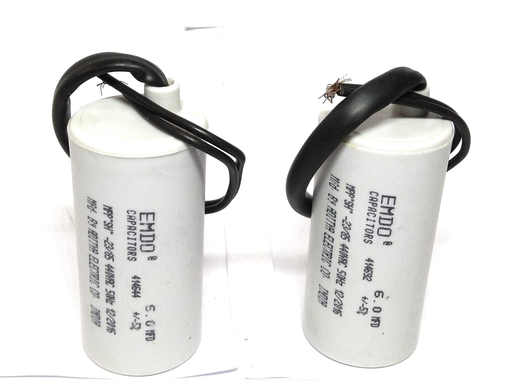 VT - Emdo 12.5MFD Running Capacitor For Motor Run, 440Volt (Off White, Pack of 2)