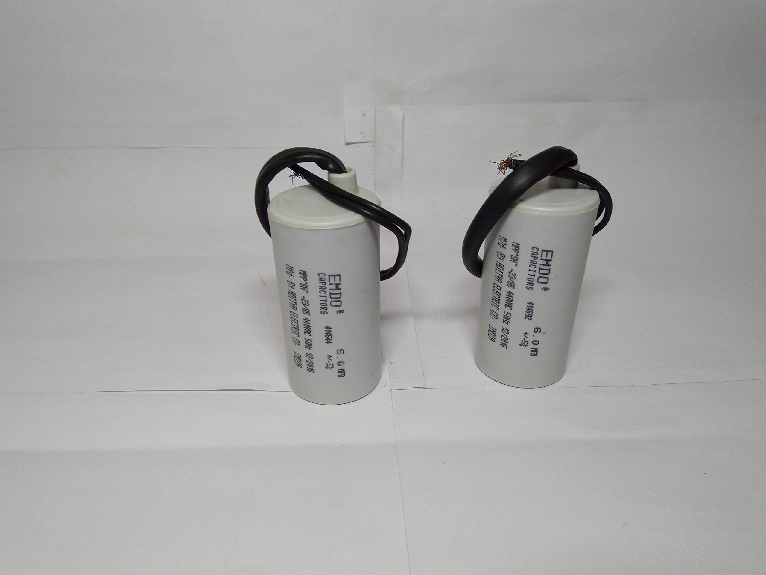 VT - Emdo 12.5MFD Running Capacitor For Motor Run, 440Volt (Off White, Pack of 2)