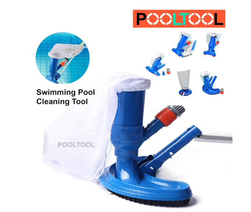 Portable vacuum jet head cleaning brush